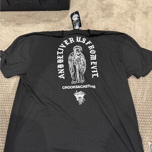 Crooks & Castles Black Graphic Tee